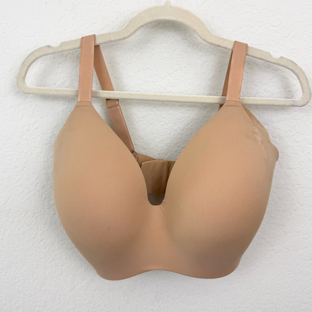 Knix Womens WingWoman Contour Bra Size 6++ Wireless Molded Warm Sand
